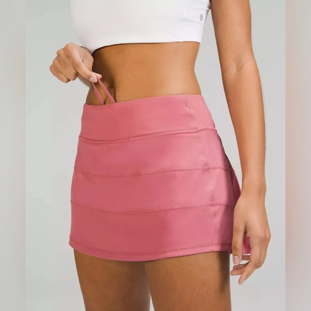 Lululemon Pace Rival Mid-Rise Skirt Brier Rose, Size 8